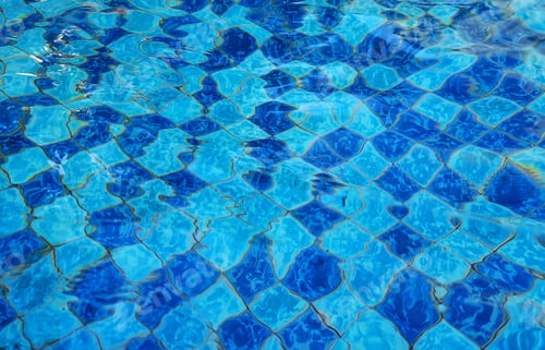 Preview: Blue swimming pool, Summer vacation.