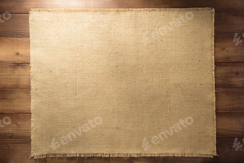 Preview: burlap hessian sacking on wood