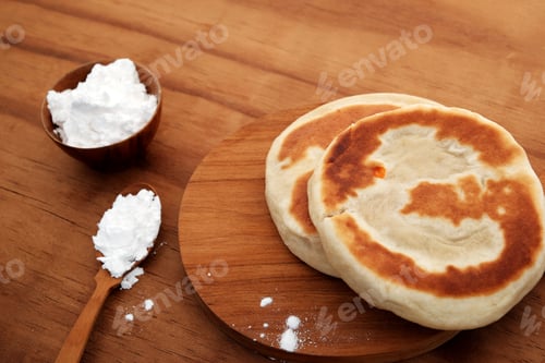 Preview: Chinese Fried Dough On Wooden Floor