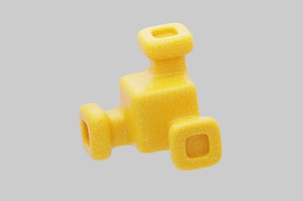 Preview: Abstract yellow block figure