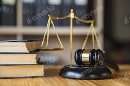 Preview: judgment hammer, Legal office. Attorney at law. Law and justice. Wooden judge gavel, close-up view.