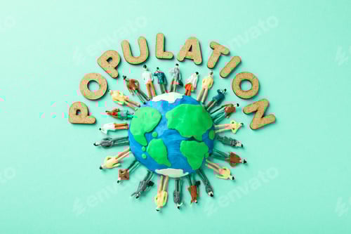 Preview: Concept or composition of World Population day