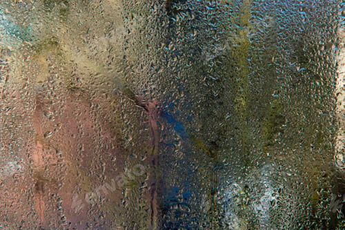 Preview: drops of water on the glass. wet glass background