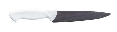 Preview: New metal knife isolated on white background