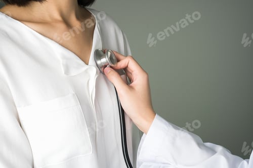 Preview: Doctor is using a stethoscope for patients patient examination
