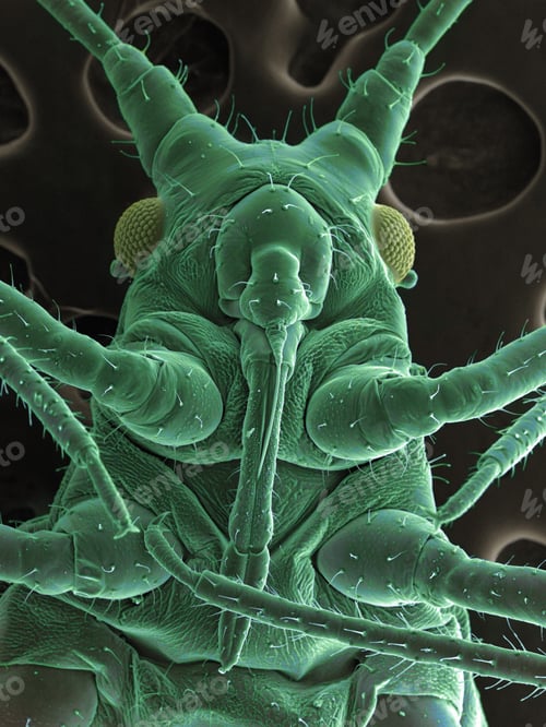 Preview: High vacuum SEM image of a plant lice