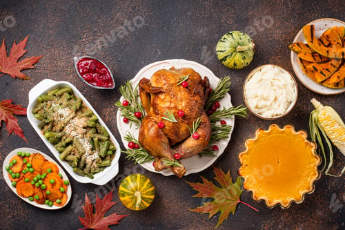 Preview: Thanksgiving Day traditional festive dinner