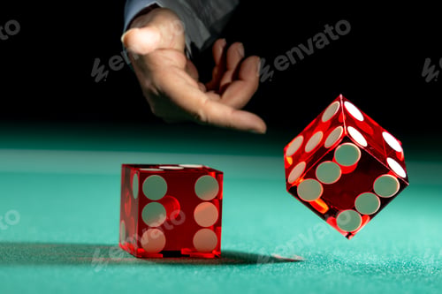 Preview: Man gambling at the craps table