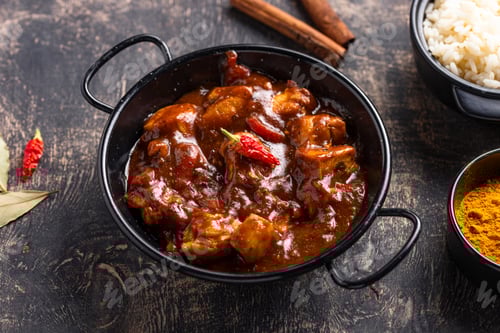 Preview: Curry chicken tikka masala with rice