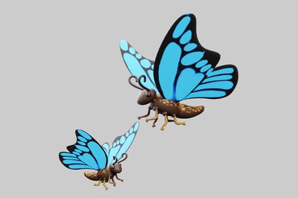 Preview: Spring monarch butterfly cartoon