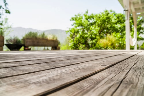 Preview: Empty wooden terrace
