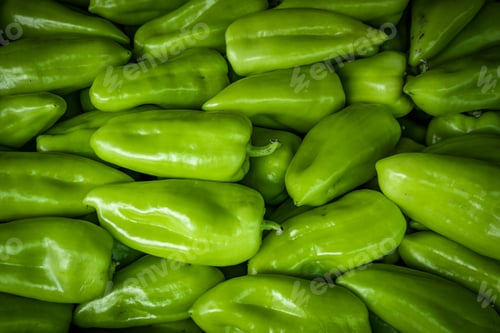 Preview: Full Frame Shot Of Green Bell Peppers
