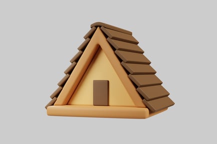 Preview: Simple a-frame house asset
