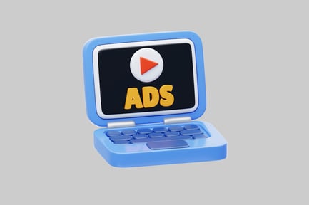 Preview: Marketing ad video laptop icon