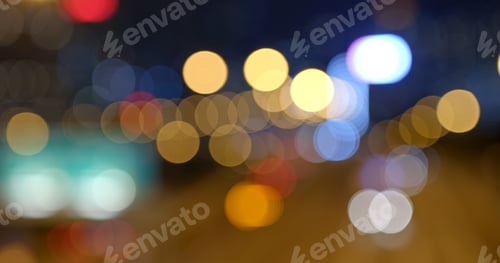 Preview: City night view in blur