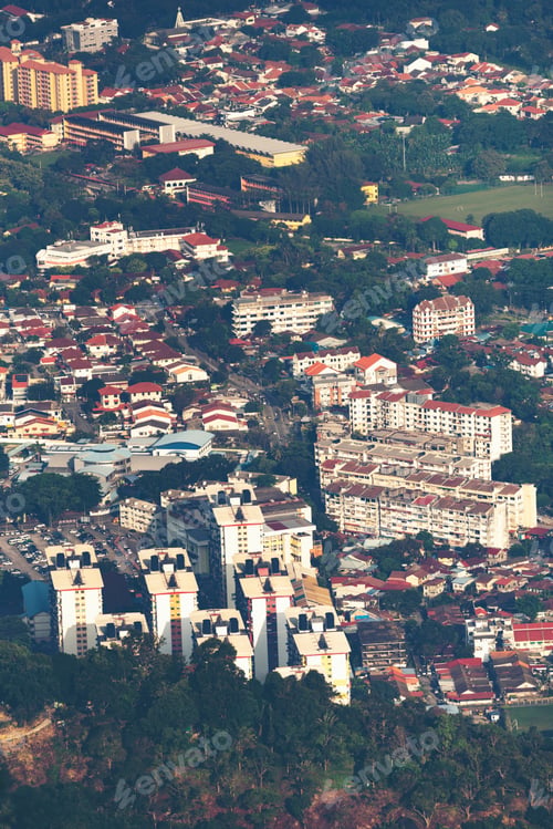Preview: Penang cityscape, view from Penang hills