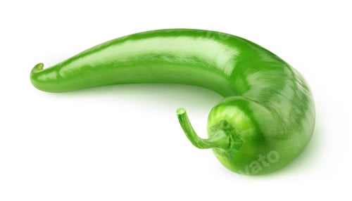 Preview: Isolated green hot pepper