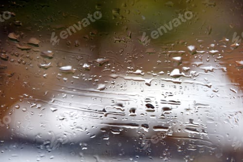 Preview: Rain drop on window. Water drops on the glass