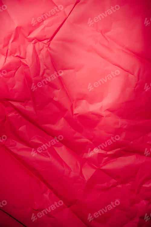 Preview: texture of vivid red crumpled paper