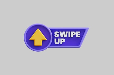 Vorschau: Grafik mit dem Symbol für die Schaltfläche nach oben wischen