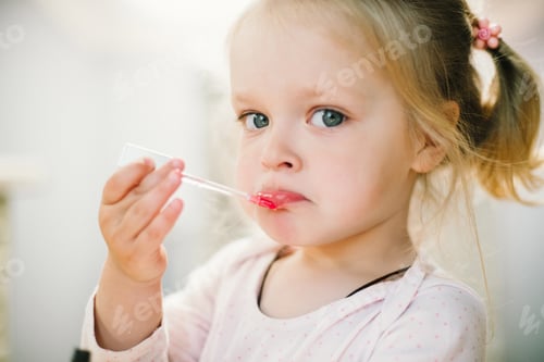 Preview: little girl and mom painting makeup