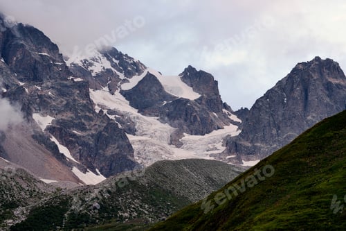 Preview: Snowcapped mountains, Caucasus, Svaneti, Georgia