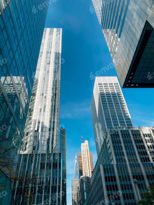 Preview: New York high rise buildings, urban geometry