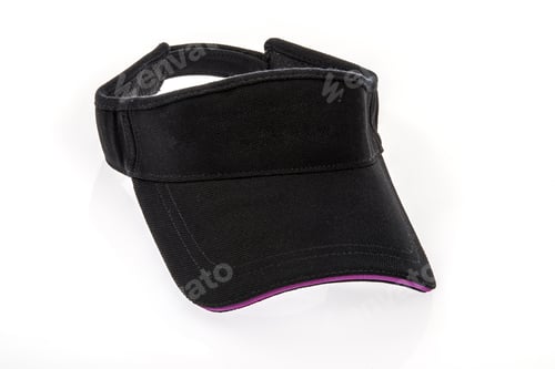 Preview: Golf Visor With Purple Colour Trim