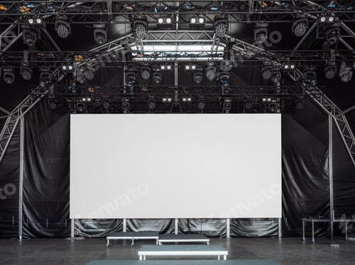Preview: LED stage screen billboard mockup