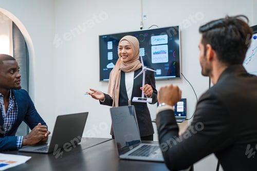 Preview: Multiracial business people having meeting and brainstorming discussed.