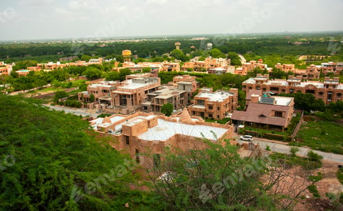 Preview: Aerial view new construction in jodhpur city.