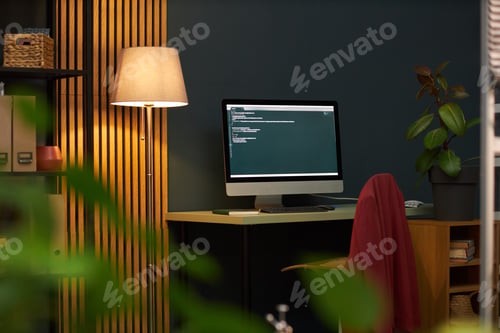 Preview: Workplace Of Programmer With Computer