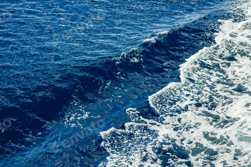 Preview: The waves of the Mediterranean Sea with foam