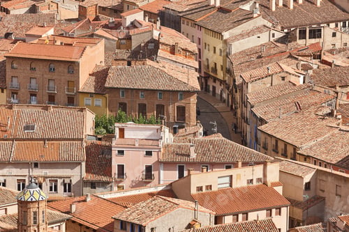 Preview: Fortified picturesque medieval historic town of Daroca, Zaragoza. Aragon, Spain