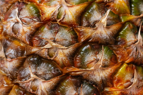Preview: Closeup of texture ripe pineapple peel.