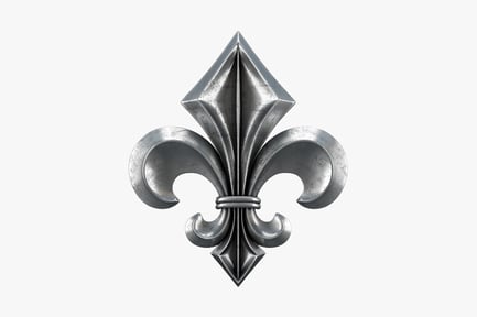 Preview: Silver Fleur De Lis