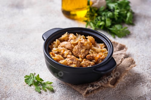 Preview: Braised cabbage with a meat