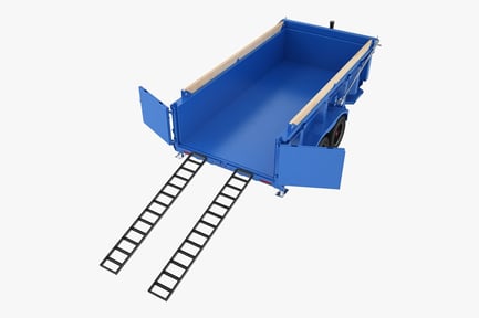 Preview: Open Bed Dump Trailer with Ramps