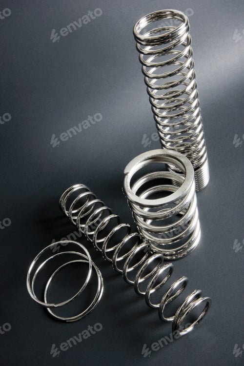 Preview: new metal springs texture background