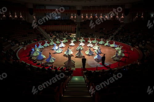 Preview: Konya - Turkey, Sufi whirling dervish (Semazen) dances at Mevlana Culture Center.