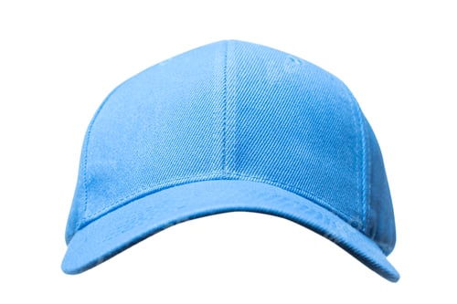 Preview: Blue baseball cap on white background