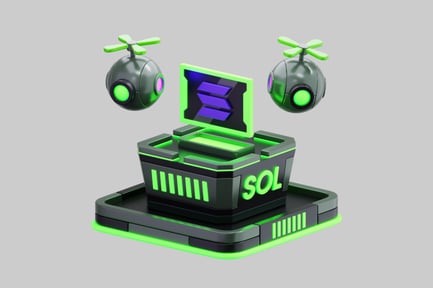 Preview: Solana Cryptocurrency Station With Drone Surveillance