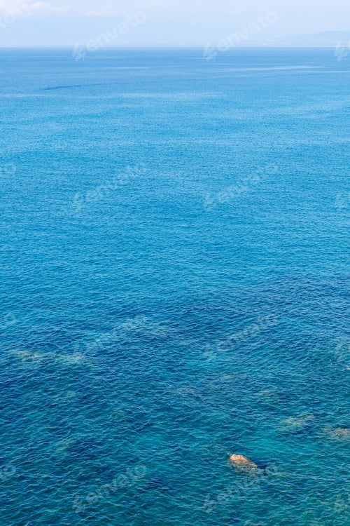 Preview: Beautiful seascape in summer on sunny day aerial view.