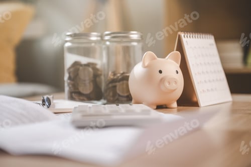 Preview: Financial retirement plan. Planning saving investment. Finance of save pension in insurance plan.