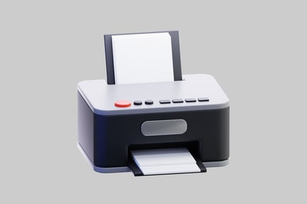 Multifunction printer with paper output