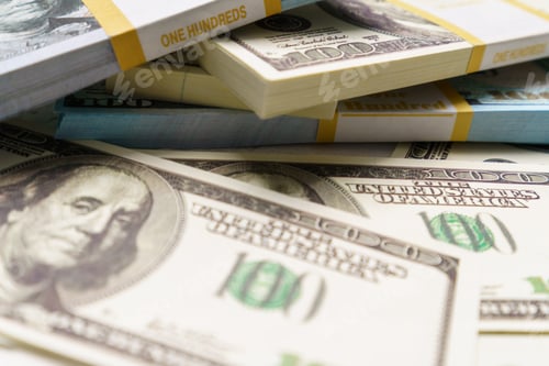 Preview: Close-Up Of American One Hundred Dollar Bills