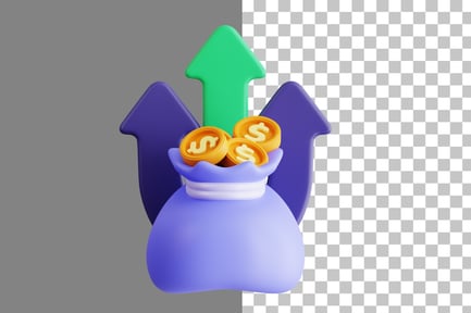Preview: Revenue 3D Icon