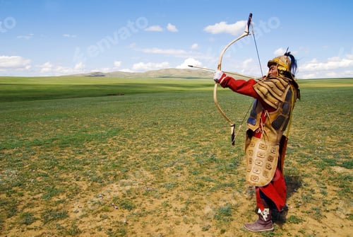 Preview: Full Armored Archer Aiming To Shoot