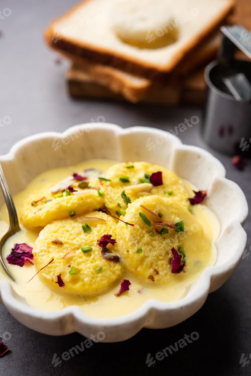Preview: Bread Rasmalai is the tweaked version of traditional Ras malai using bread slices instead of paneer