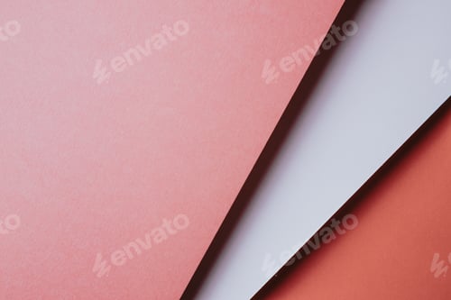 Preview: Abstract pink orange and white and yellow color paper geometry composition background